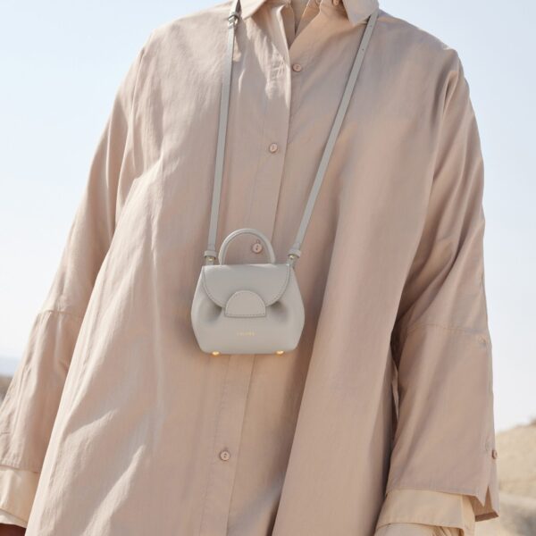 Polène Numéro Un Micro in Chalk Numéro Un Micro in Chalk - Mini Bags - Parisian Luxury Leather Bag at Coveti