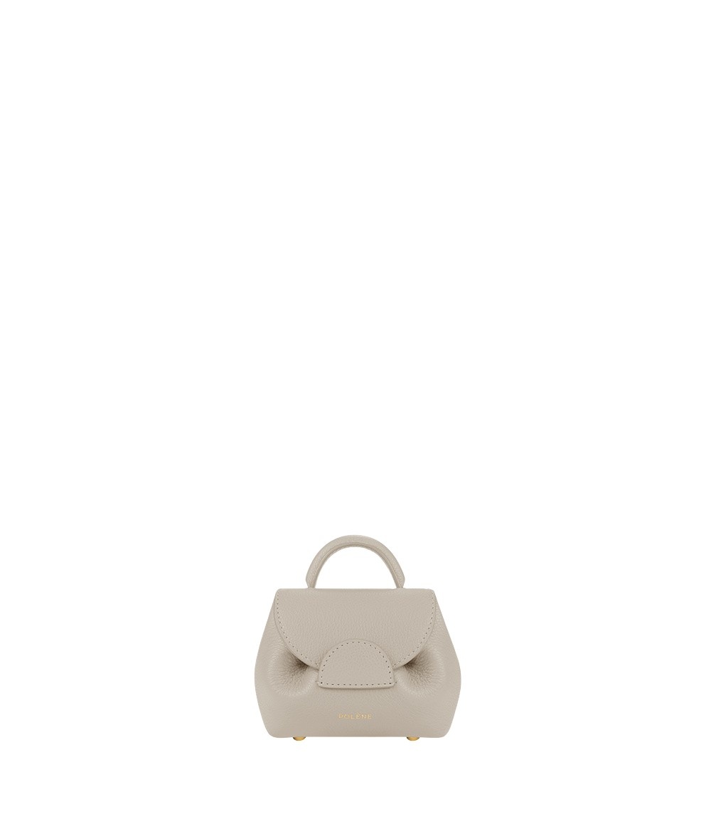 Polène Numéro Un Micro in Chalk Numéro Un Micro in Chalk - Mini Bags - Parisian Luxury Leather Bag at Coveti