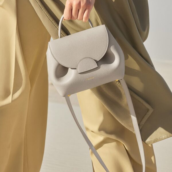 Polène Numéro Un Nano in Chalk Numéro Un Nano in Chalk - Mini Bags - Parisian Luxury Leather Bag at Coveti