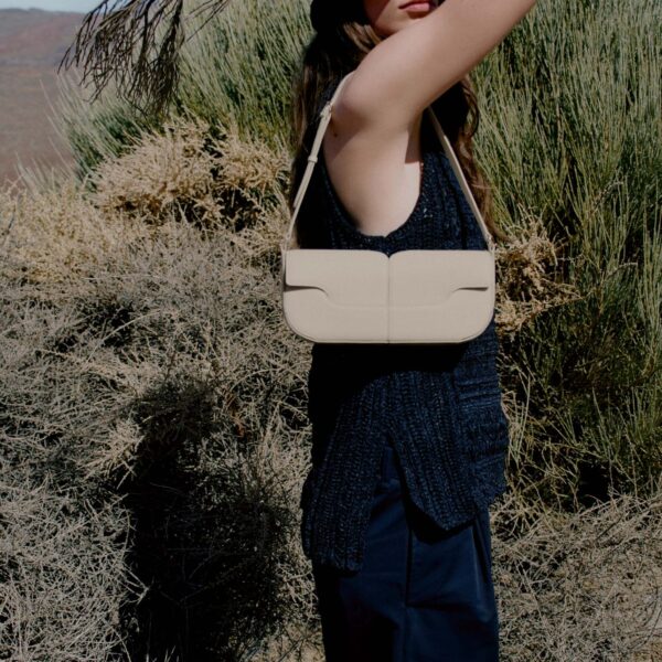 Polène Osmo in Chalk Osmo in Chalk - Shoulder & Crossbody Bags - Parisian Luxury Leather Bag at Coveti