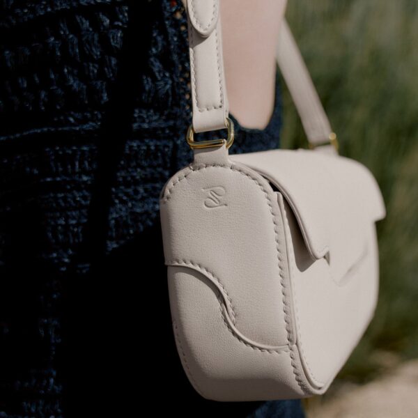 Polène Osmo in Chalk Osmo in Chalk - Shoulder & Crossbody Bags - Parisian Luxury Leather Bag at Coveti