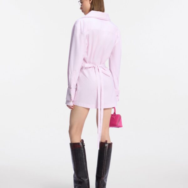Attico white and pink dress