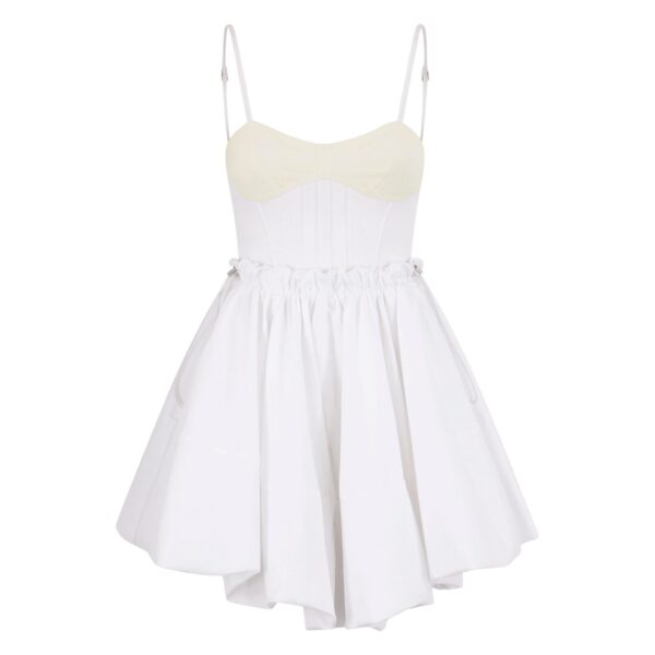 White mini dress