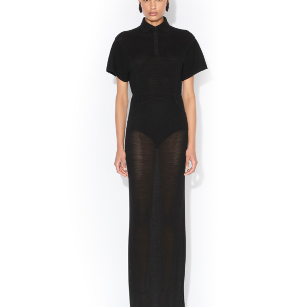 Alaïa Wool Blend Polo Dress - ALAÏA Dresses - Laser Cut Luxury - Shop at Coveti