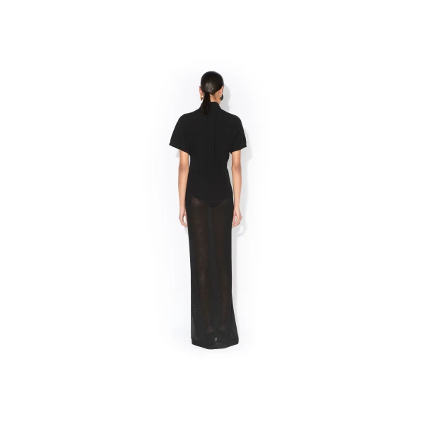Alaia Wool Blend Polo Dress, view 3