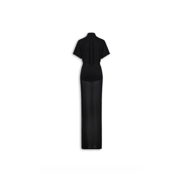 Alaia Wool Blend Polo Dress, view 5