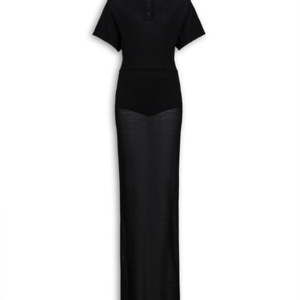 Alaïa Wool Blend Polo Dress - ALAÏA Dresses - Laser Cut Luxury - Shop at Coveti