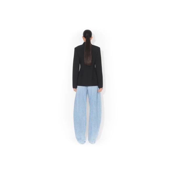Alaia Wool Crepe Cinched Blazer, view 3