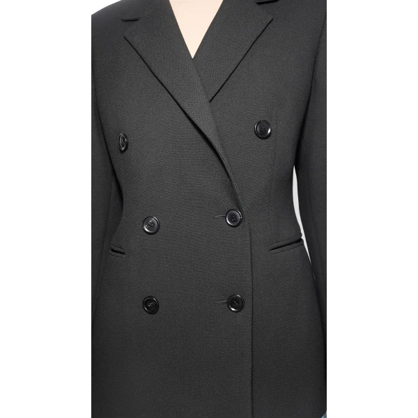 Alaia Wool Crepe Cinched Blazer, view 4