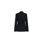 Alaïa Wool Crepe Cinched Blazer - ALAÏA Jackets - Laser Cut Luxury - Shop at Coveti