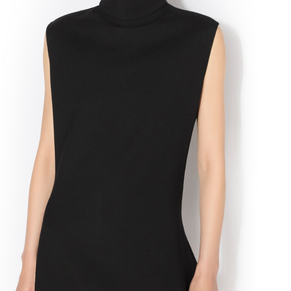 Alaïa Wool Gabardine Pointed Dress - ALAÏA Dresses - Laser Cut Luxury - Shop at Coveti