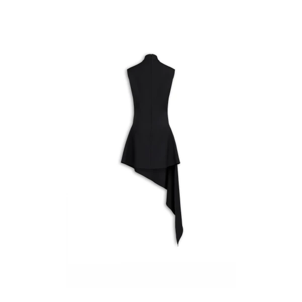 Alaia Wool Gabardine Pointed Dress, view 5