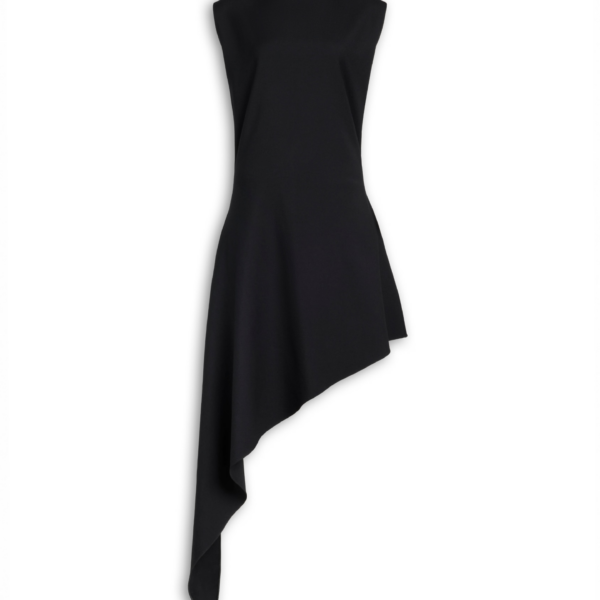 Alaïa Wool Gabardine Pointed Dress - ALAÏA Dresses - Laser Cut Luxury - Shop at Coveti
