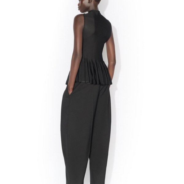 Alaïa Wool Gabardine Round Pants - ALAÏA Pants - Laser Cut Luxury - Shop at Coveti