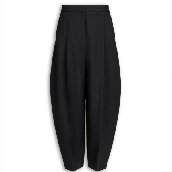 Alaïa Wool Gabardine Round Pants - ALAÏA Pants - Laser Cut Luxury - Shop at Coveti