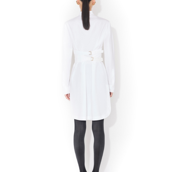Alaïa Wrap Cotton Poplin Dress - ALAÏA Dresses - Laser Cut Luxury - Shop at Coveti
