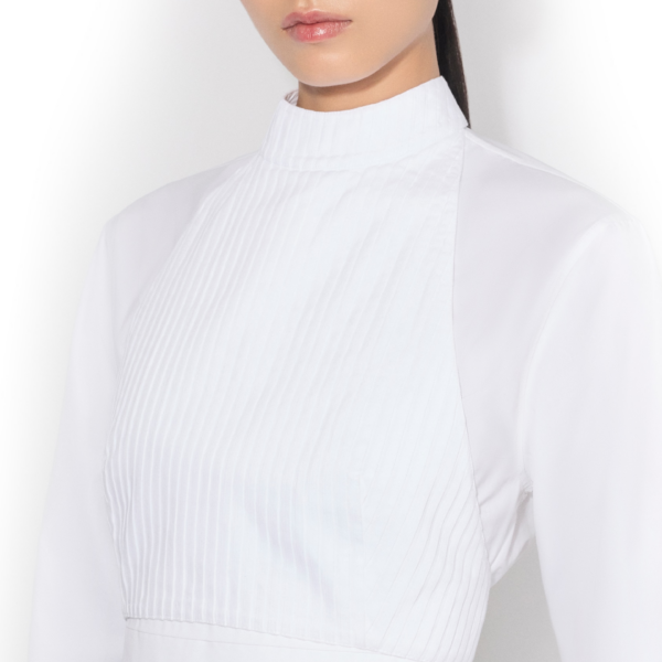 Alaïa Wrap Cotton Poplin Dress - ALAÏA Dresses - Laser Cut Luxury - Shop at Coveti