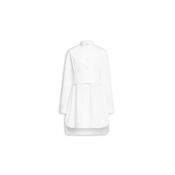 Alaia Wrap Cotton Poplin Dress