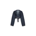 Alaïa Wrap Denim Jacket - ALAÏA Jackets - Laser Cut Luxury - Shop at Coveti