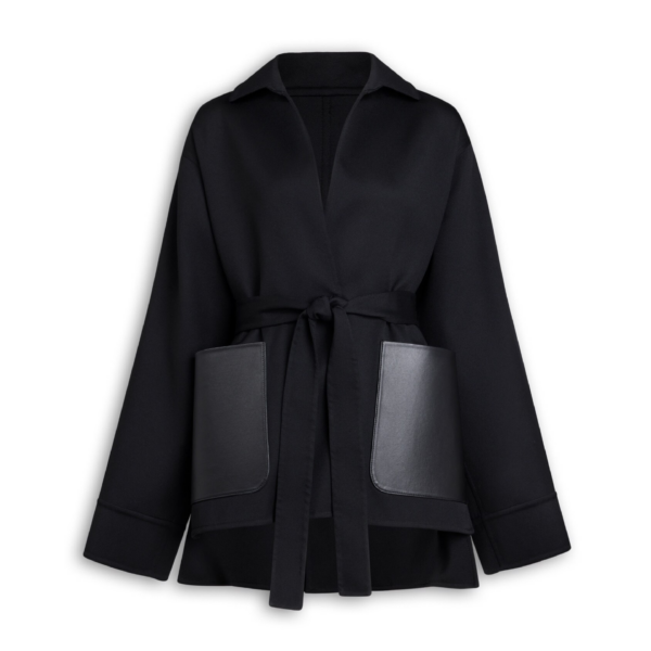 Alaïa Wrap Tailored Wool Jacket - ALAÏA Jackets - Laser Cut Luxury - Shop at Coveti