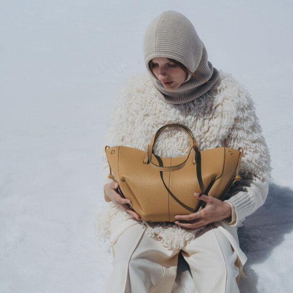 Polène Cyme Mini in Ocher Cyme Mini in Ocher - Mini Bags - Parisian Luxury Leather Bag at Coveti