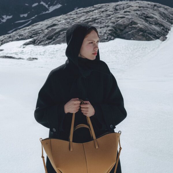 Polène Cyme in Ocher Cyme in Ocher - Totes & Top-Handle Bags - Parisian Luxury Leather Bag at Coveti