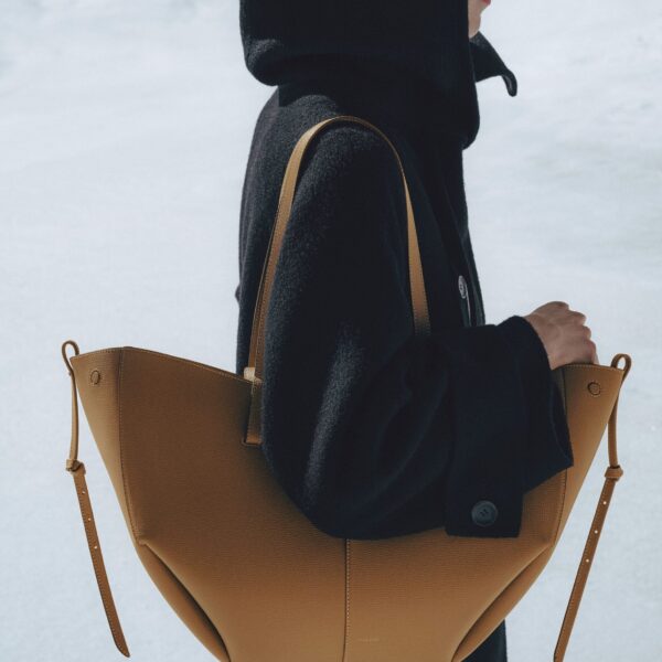Polène Cyme in Ocher Cyme in Ocher - Totes & Top-Handle Bags - Parisian Luxury Leather Bag at Coveti