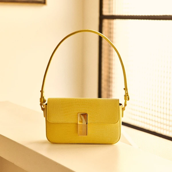 Ateliers Auguste Monceau Baguette in Limoncello bag
