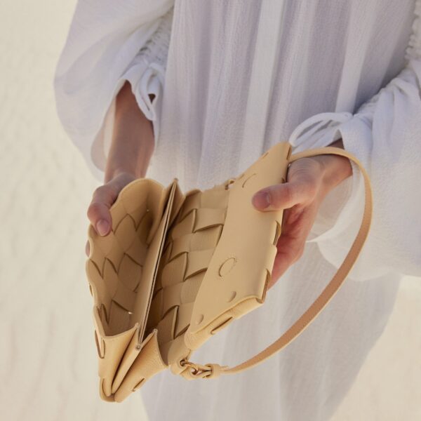 Polène Neiti in Wheat Neiti in Wheat - Shoulder & Crossbody Bags - Parisian Luxury Leather Bag at Coveti
