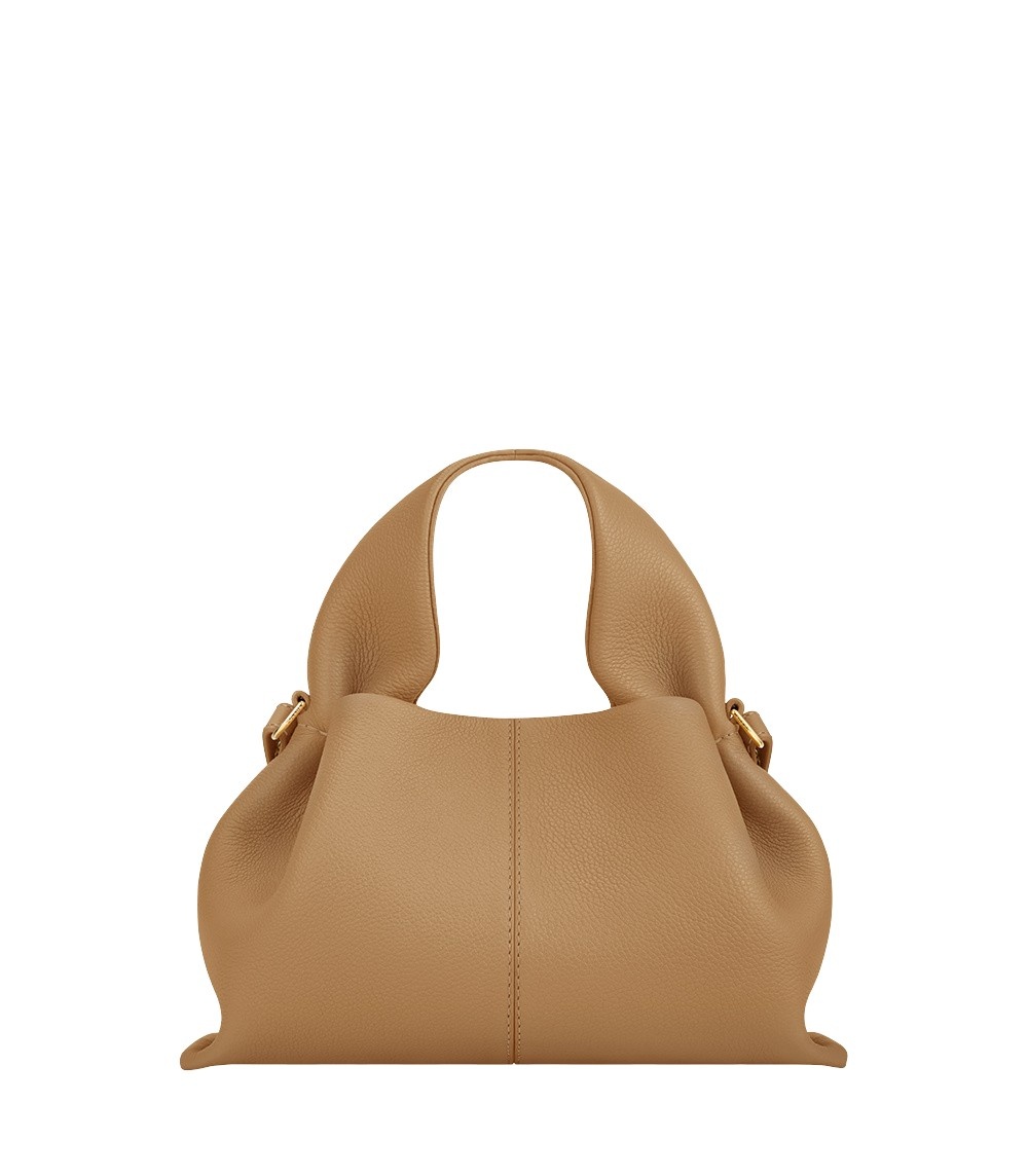 Polène Numéro Neuf Mini in Ocher Numéro Neuf Mini in Ocher - Mini Bags - Parisian Luxury Leather Bag at Coveti