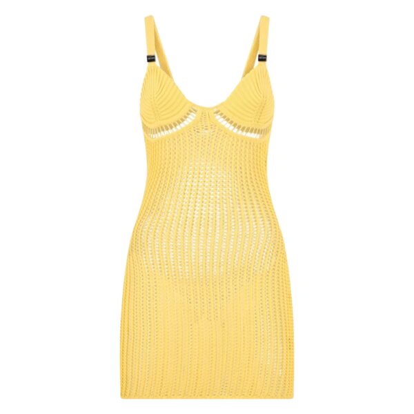 Yellow mini dress