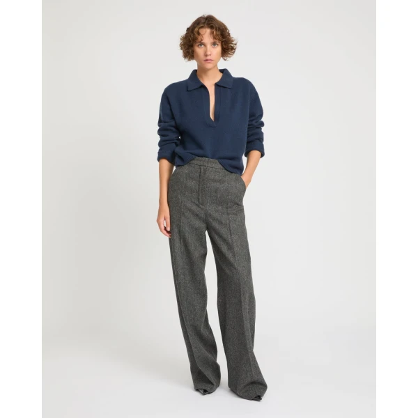V-neck Wool and Cashmere Sweater