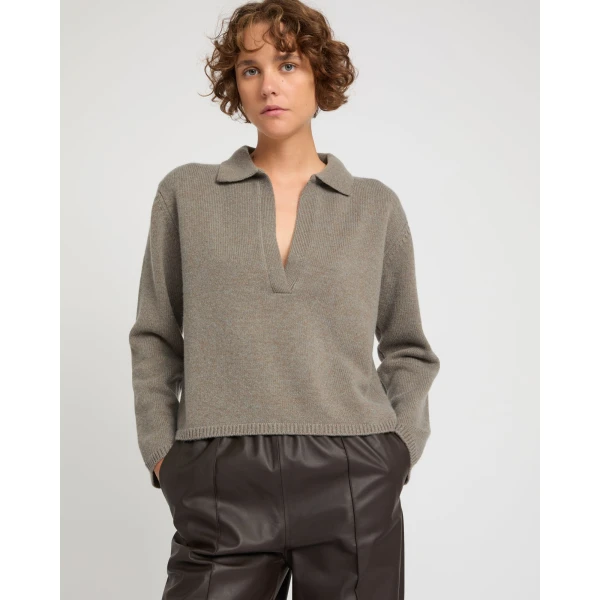 V-neck Wool and Cashmere Sweater