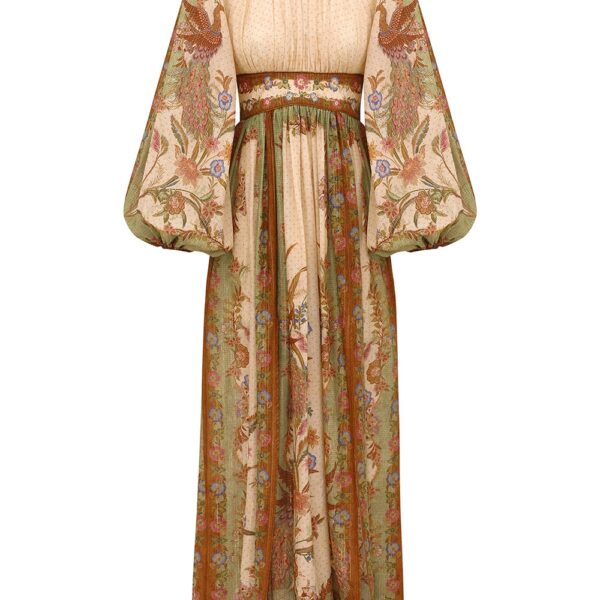 Indra Waisted Maxi Dress