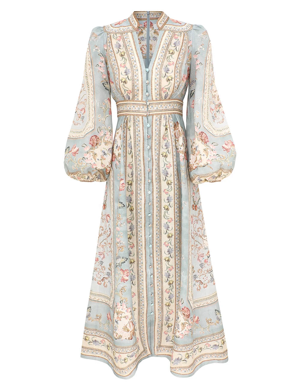 Zimmermann Roselight Plunge Midi Dress | Ready to Wear Collection Coveti Elevate your elegance in this Zimmermann Dresses available now at Coveti