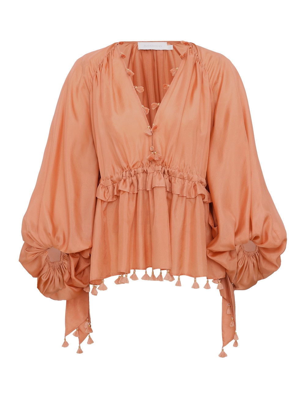 Zimmermann Sundance Tassel Billow Blouse