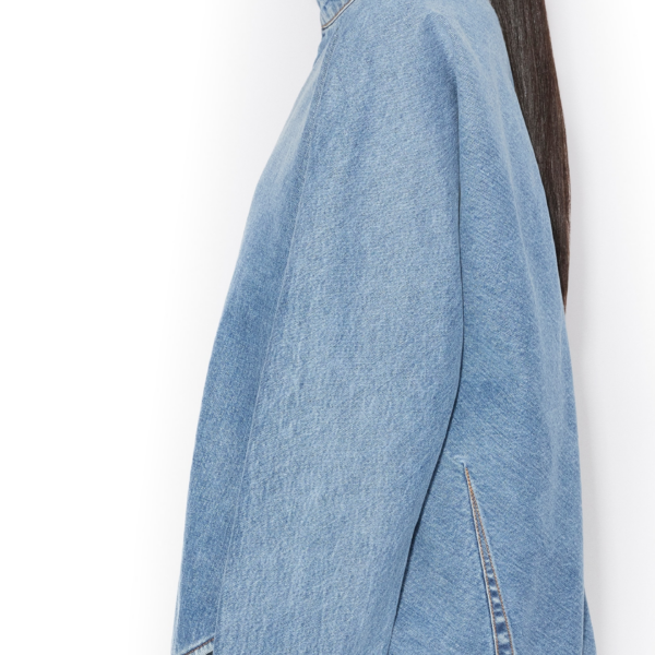 Alaïa Zip Denim Shirt - ALAÏA Pants - Laser Cut Luxury - Shop at Coveti