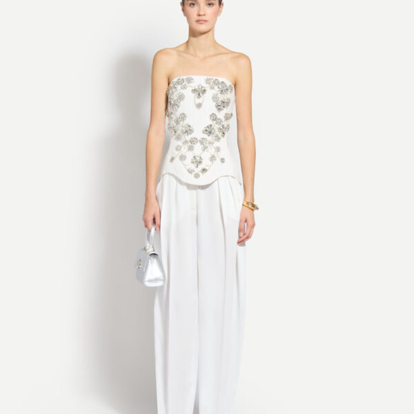 Zuhair Murad Cady Beaded Top - Tops - Lebanese Haute Couture and Evening Gowns at Coveti