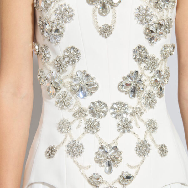 Zuhair Murad Cady Beaded Top - Tops - Lebanese Haute Couture and Evening Gowns at Coveti