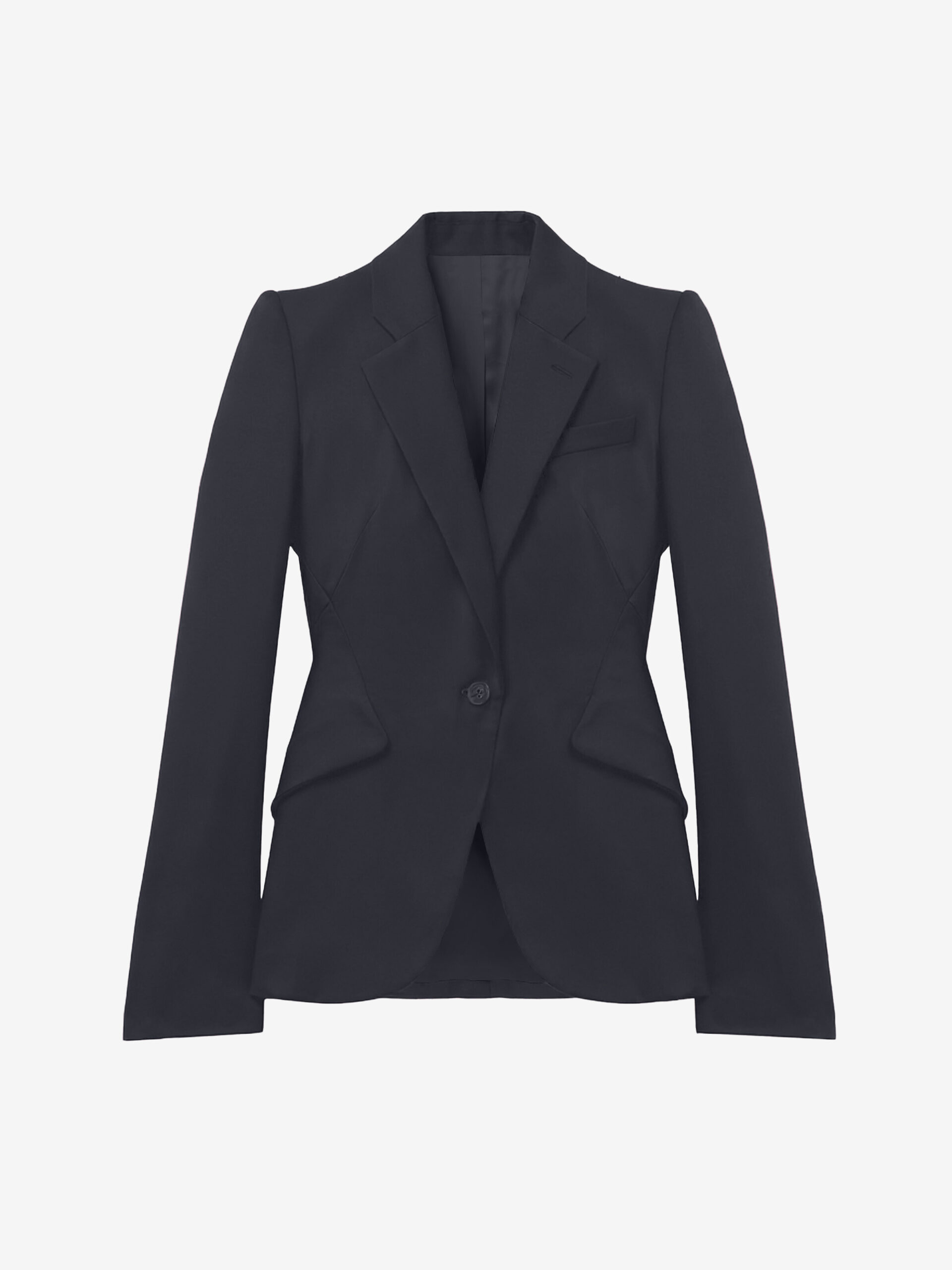 Alexander McQueen Wool Single-breasted Jacket in Indigo