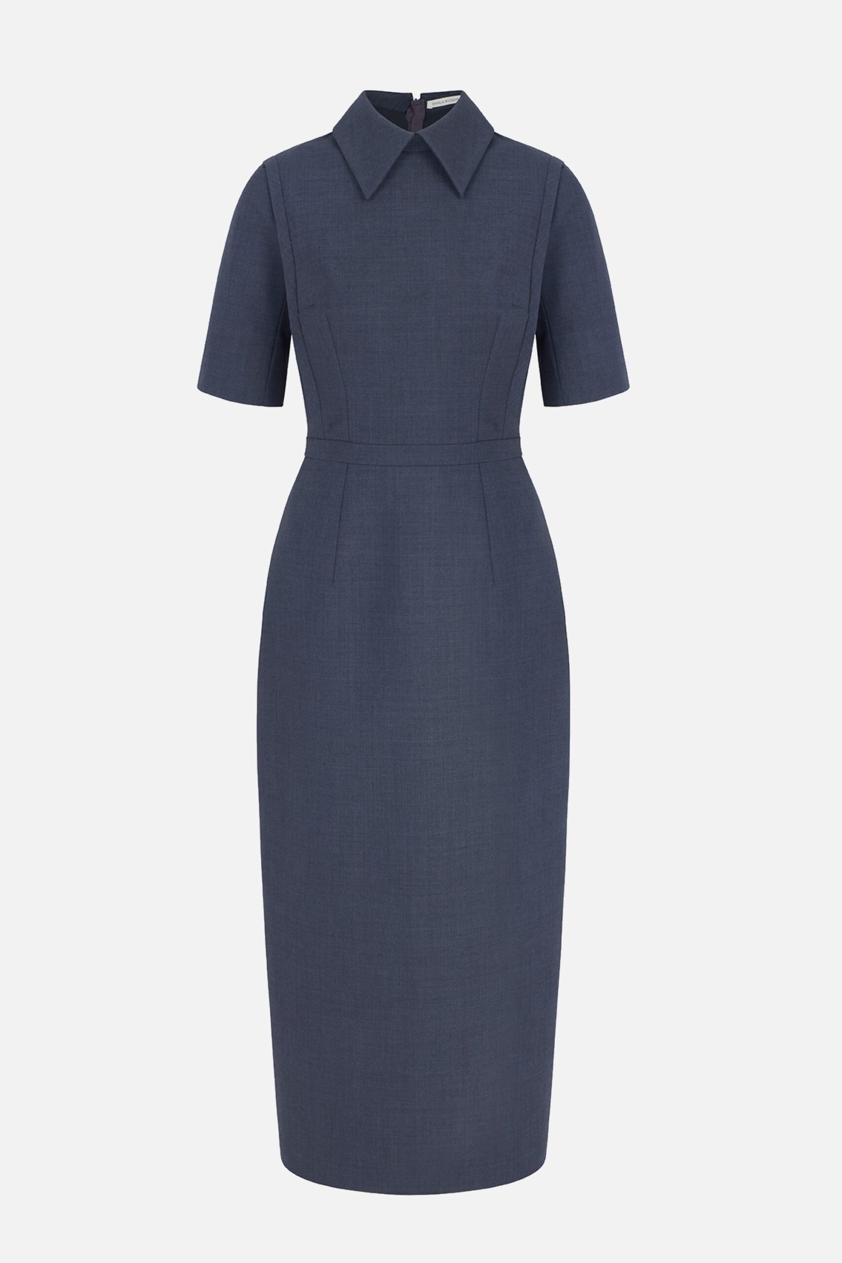 Emilia Wickstead Valletta in Charcoal Summer Wool