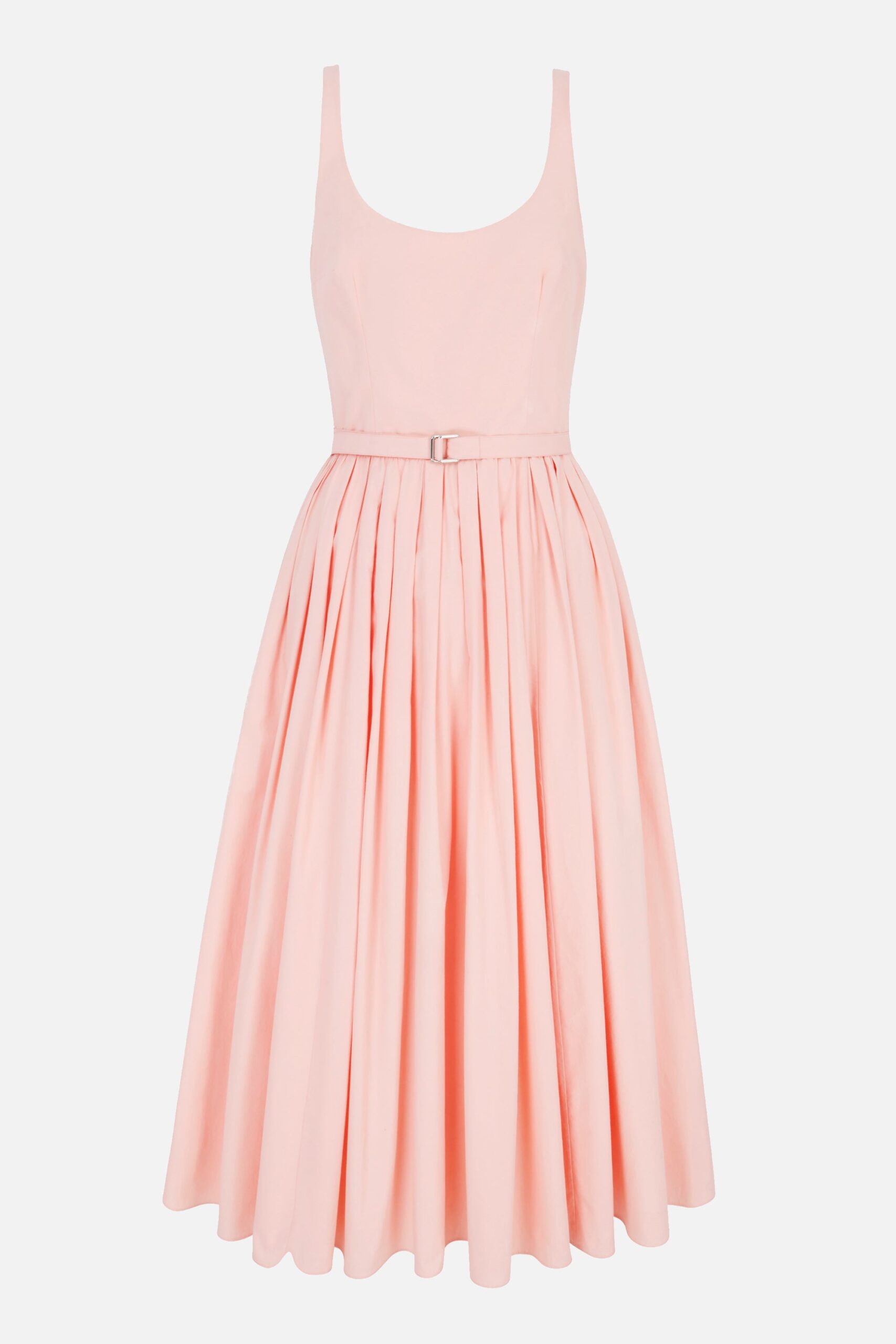 Emilia Wickstead Eglantine Dress in Light Pink Cotton Poplin
