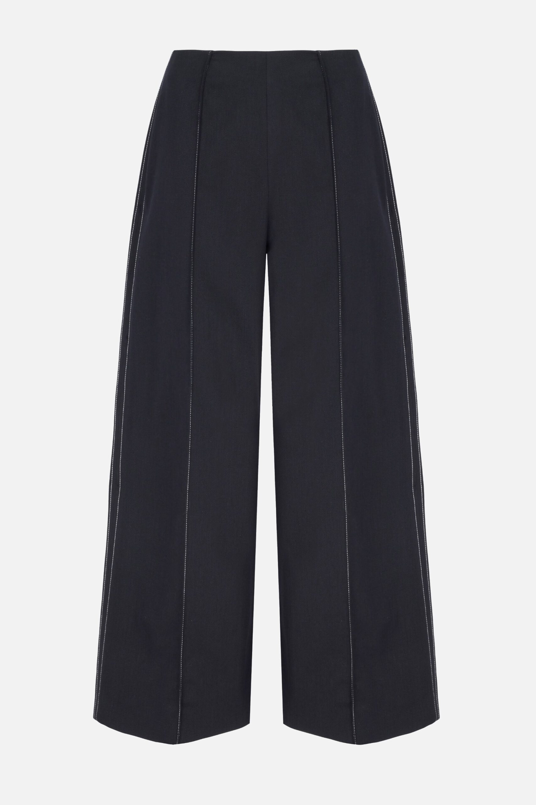 Emilia Wickstead Daffy Trouser in Black Denim