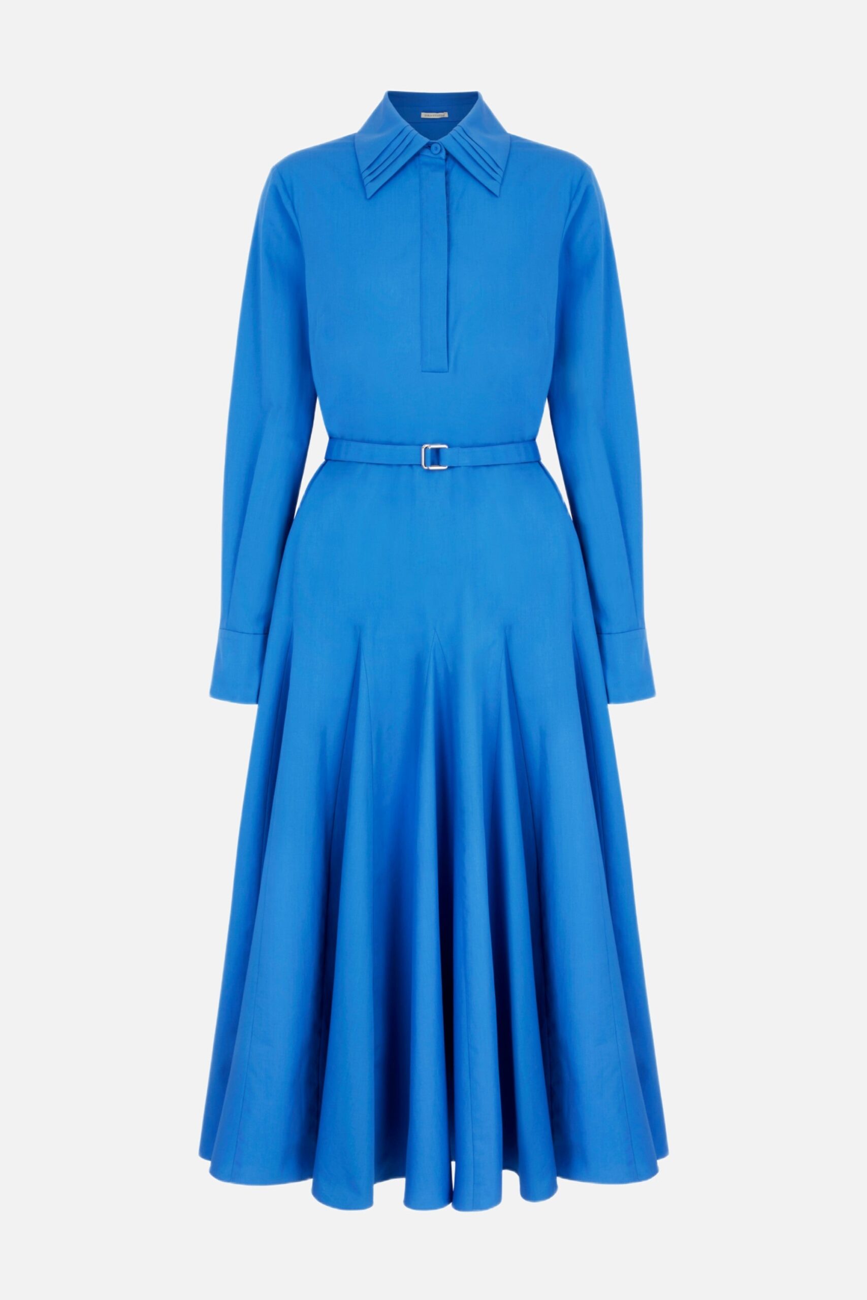 Emilia Wickstead Marione Dress in Blue Cotton Poplin
