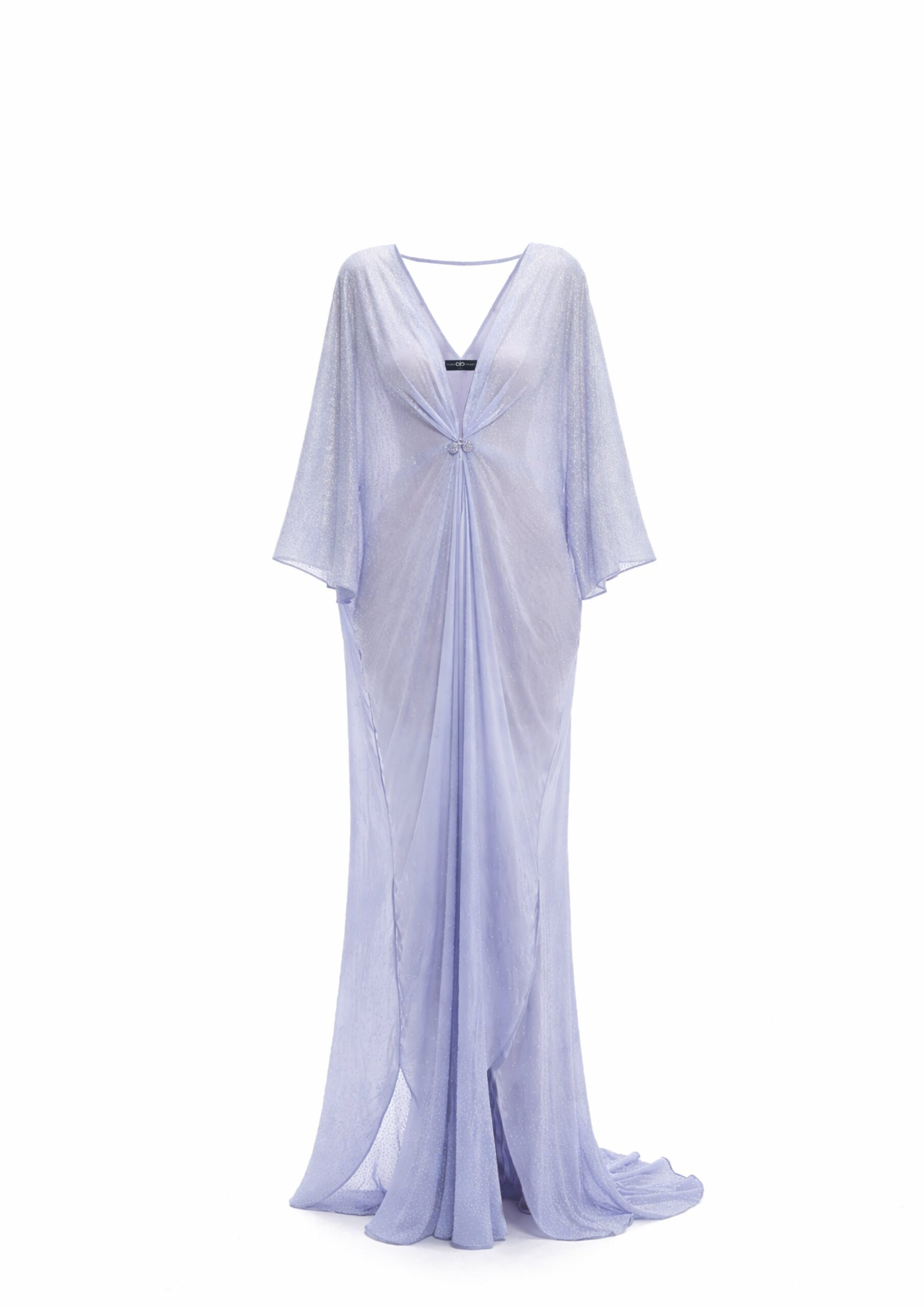 Avaro Figlio Lucy Gathered Maxi Kaftan in Blue