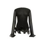 Aje Agata Ruffle Knit Top