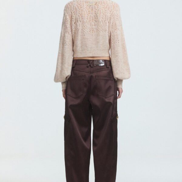 Aje Brielle Lace Knit Cardigan