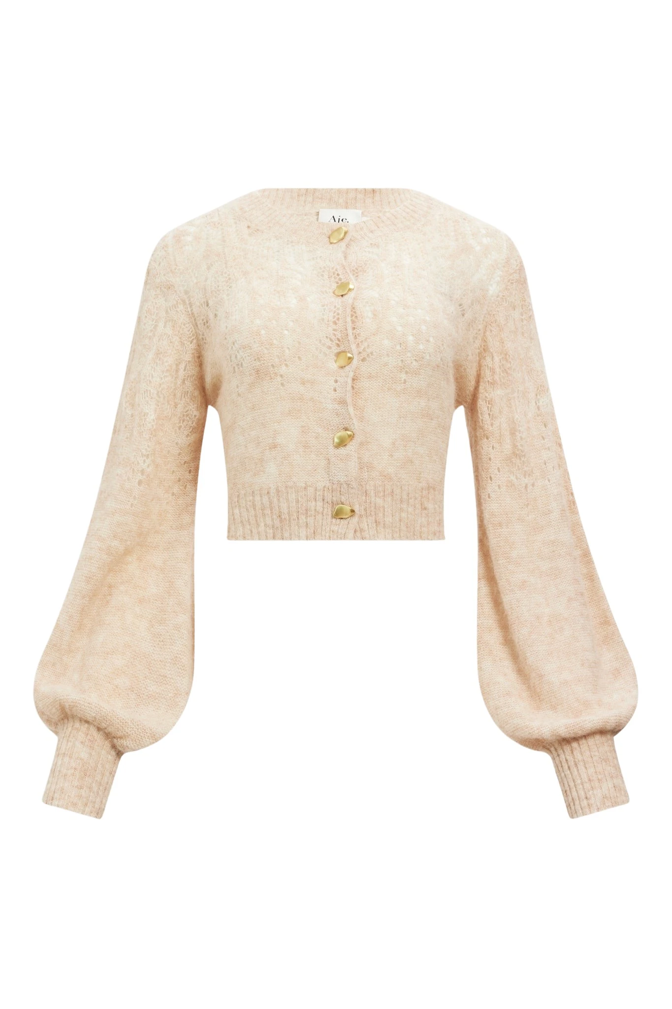 Aje-Brielle-Lace-Knit-Cardigan-620064_nobg Aje Brielle Lace Knit Cardigan
