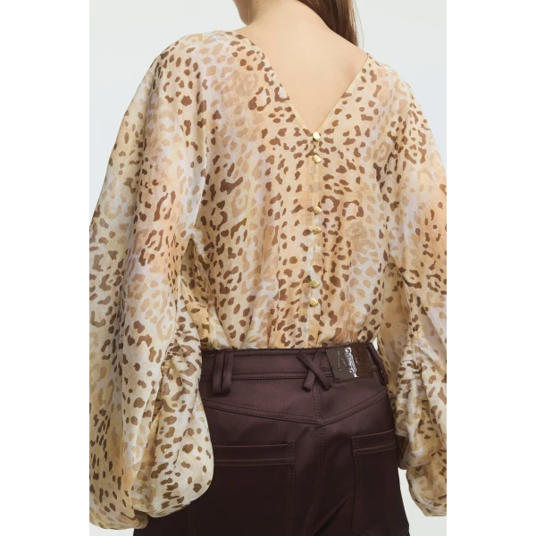Sandhaze Leopard tops