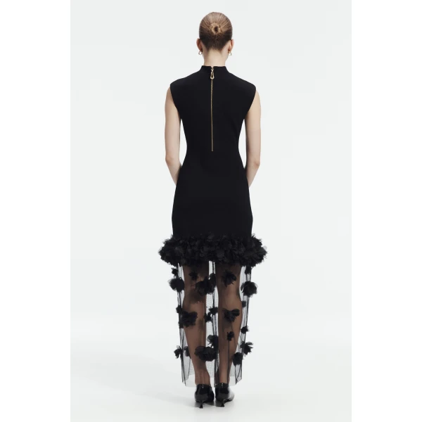 Aje Fleura Knit Midi Dress